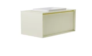 Тумба с раковиной Astra-Form Фрейм 4631177715334 90 см бежевый матовый